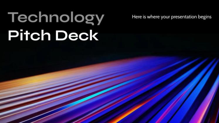 Technology Pitch Deck presentation template 