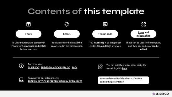 Technology Pitch Deck presentation template 