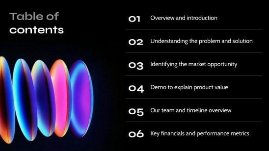 Technology Pitch Deck presentation template 