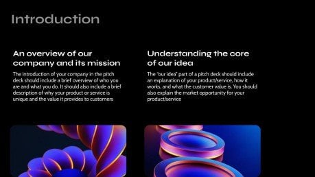 Technology Pitch Deck presentation template 