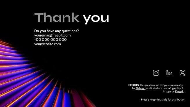 Technology Pitch Deck presentation template 