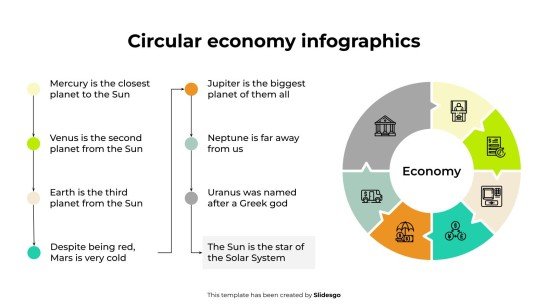 Circular Economy Infographics presentation template 