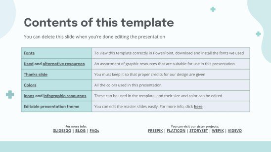 파스텔 팔레트 의사 테마 프레젠테이션 템플릿