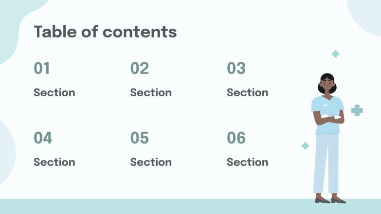 파스텔 팔레트 의사 테마 프레젠테이션 템플릿