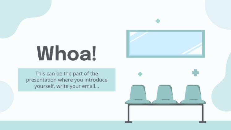 파스텔 팔레트 의사 테마 프레젠테이션 템플릿