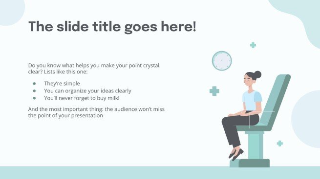 파스텔 팔레트 의사 테마 프레젠테이션 템플릿