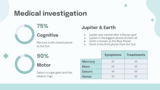 파스텔 팔레트 의사 테마 프레젠테이션 템플릿