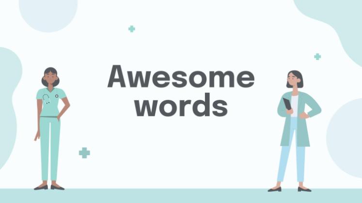 파스텔 팔레트 의사 테마 프레젠테이션 템플릿