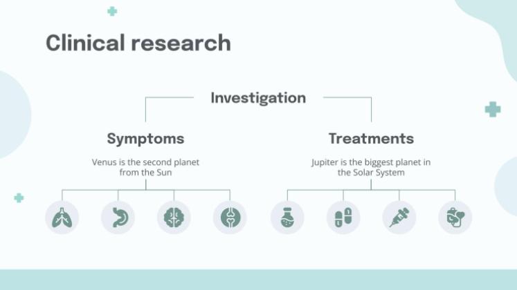 파스텔 팔레트 의사 테마 프레젠테이션 템플릿