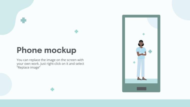 파스텔 팔레트 의사 테마 프레젠테이션 템플릿