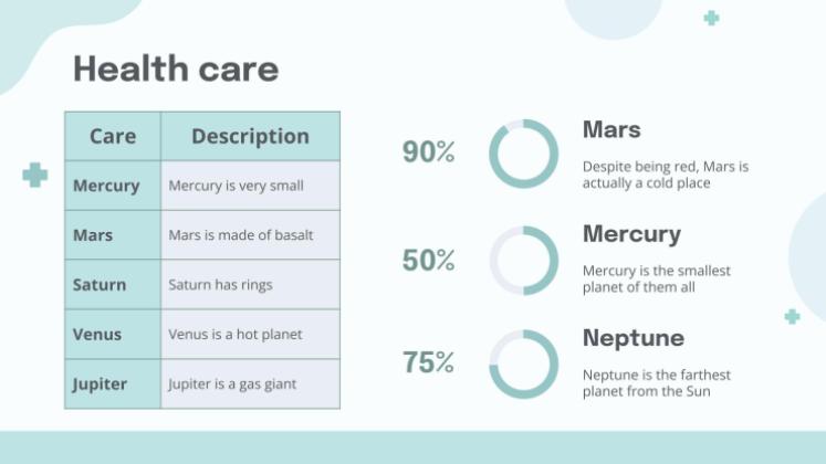 파스텔 팔레트 의사 테마 프레젠테이션 템플릿