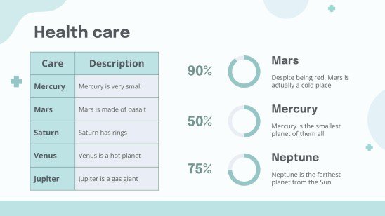 파스텔 팔레트 의사 테마 프레젠테이션 템플릿
