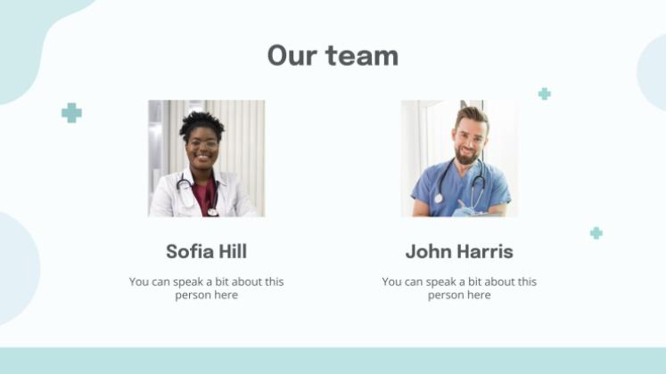 파스텔 팔레트 의사 테마 프레젠테이션 템플릿