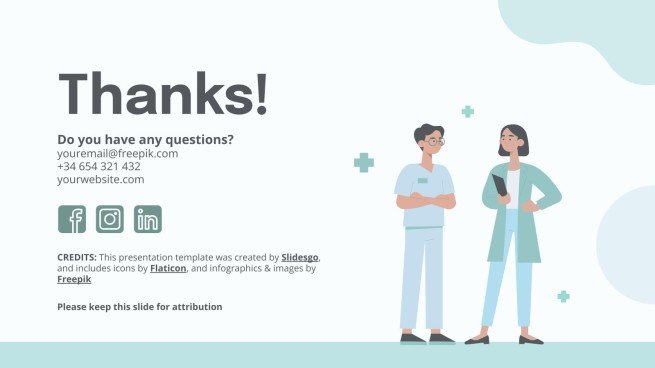 파스텔 팔레트 의사 테마 프레젠테이션 템플릿