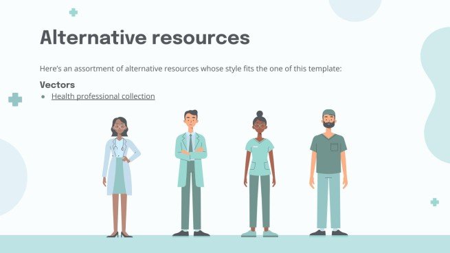 파스텔 팔레트 의사 테마 프레젠테이션 템플릿