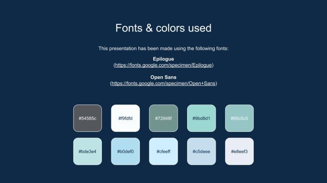 파스텔 팔레트 의사 테마 프레젠테이션 템플릿