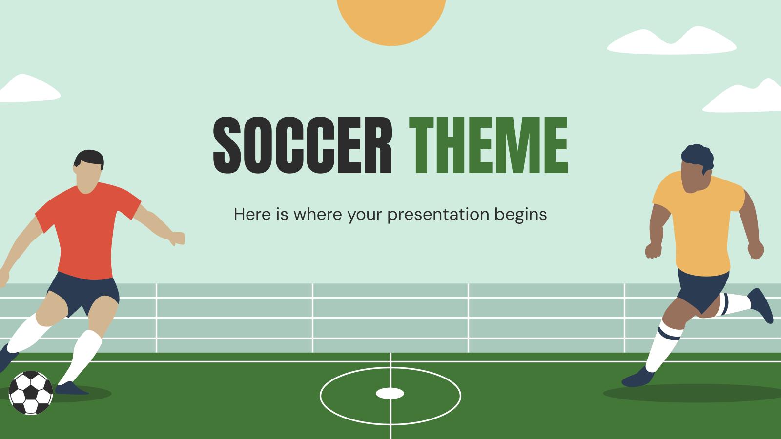 Soccer Theme presentation template 