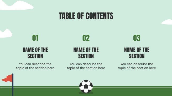 Thème du football Modèles de présentation