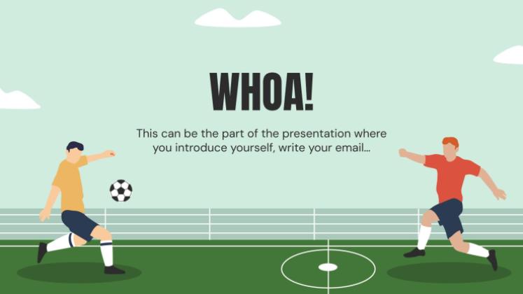 Thème du football Modèles de présentation