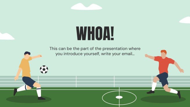 Thème du football Modèles de présentation