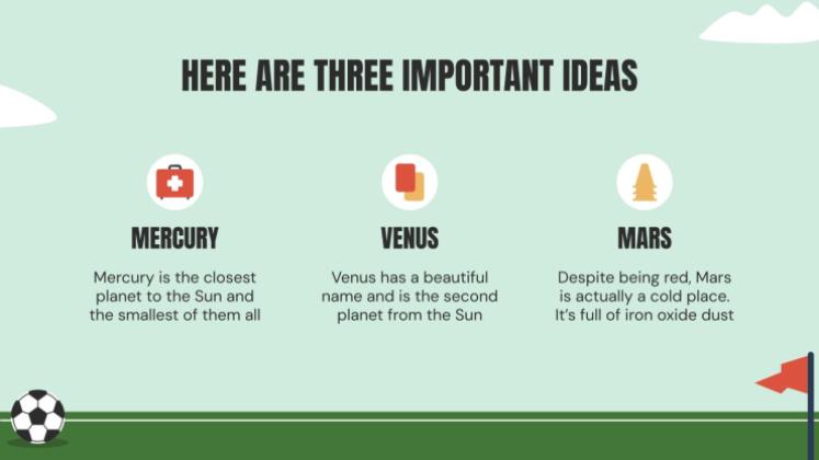 Thème du football Modèles de présentation