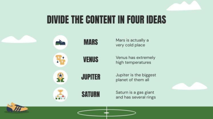 Thème du football Modèles de présentation