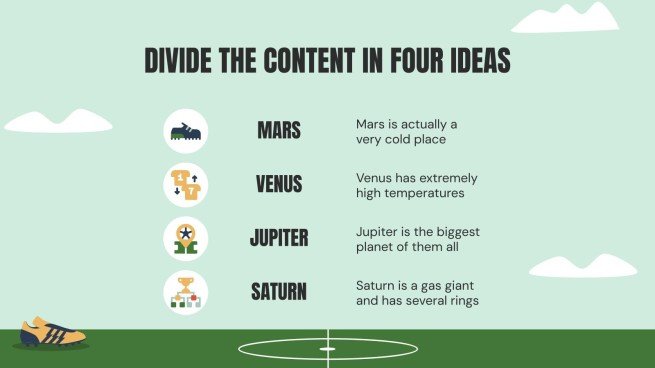 Thème du football Modèles de présentation