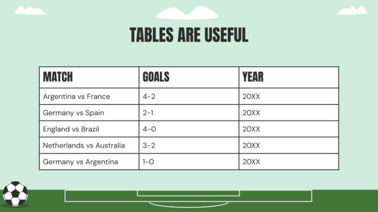 Thème du football Modèles de présentation