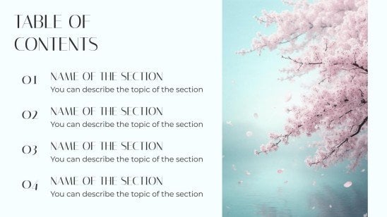 Japanisches Minimaldesign Präsentationsvorlage