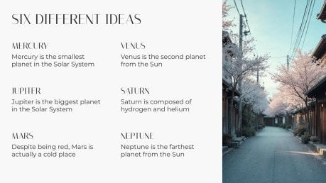 Japanisches Minimaldesign Präsentationsvorlage