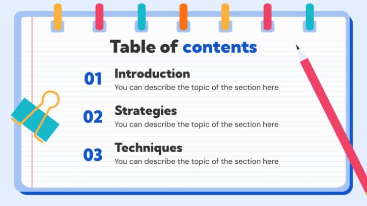Stratégies d'étude des textes Modèles de présentation