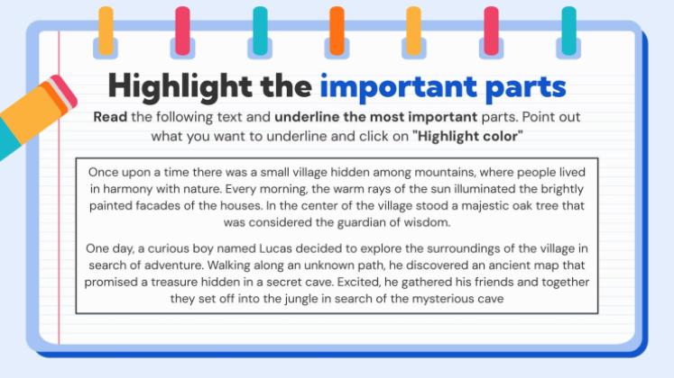 Stratégies d'étude des textes Modèles de présentation