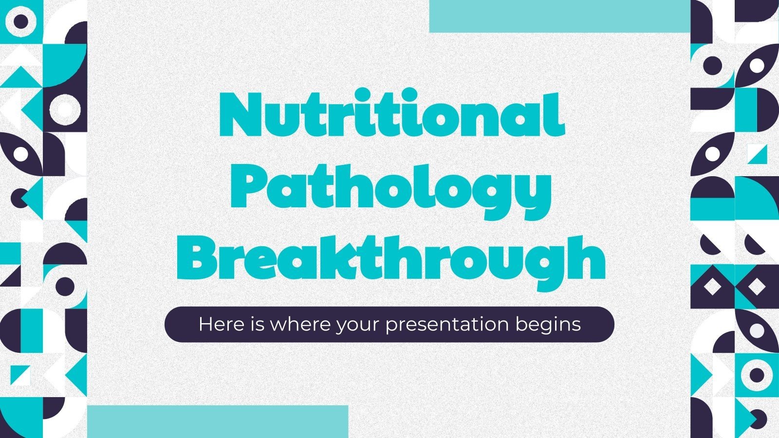 Percée sur la nutrition Modèles de présentation