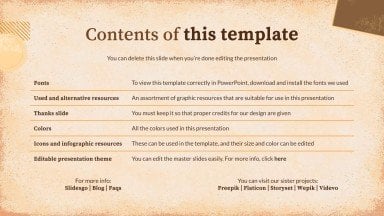 Vintage Paper History Lesson presentation template 