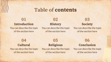 Vintage Paper History Lesson presentation template 