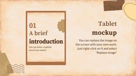 Vintage Paper History Lesson presentation template 