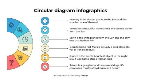 Infographie de diagramme circulaire Modèles de présentation
