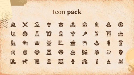 Vintage Paper History Lesson presentation template 
