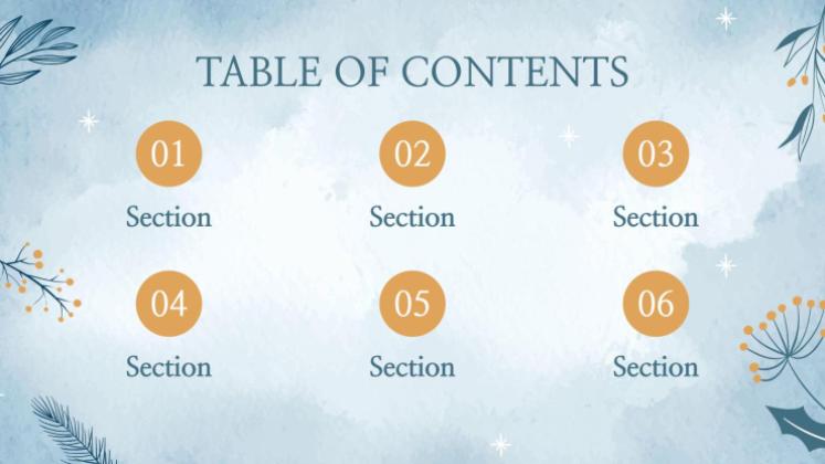 Plantilla de presentación Fondos del país de las maravillas invernal para reuniones