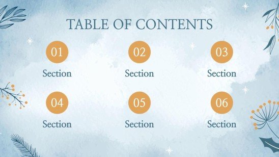 Plantilla de presentación Fondos del país de las maravillas invernal para reuniones