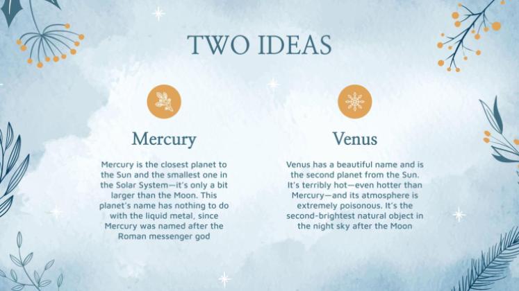 Plantilla de presentación Fondos del país de las maravillas invernal para reuniones