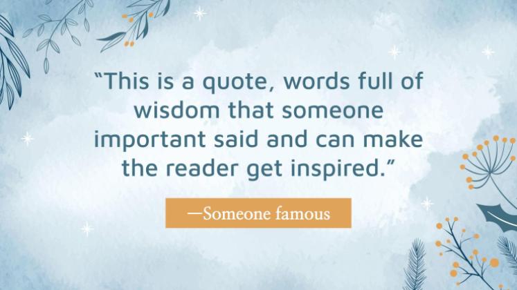 Plantilla de presentación Fondos del país de las maravillas invernal para reuniones