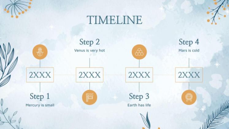 Plantilla de presentación Fondos del país de las maravillas invernal para reuniones