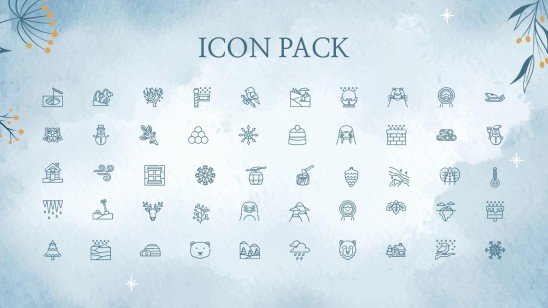 Plantilla de presentación Fondos del país de las maravillas invernal para reuniones