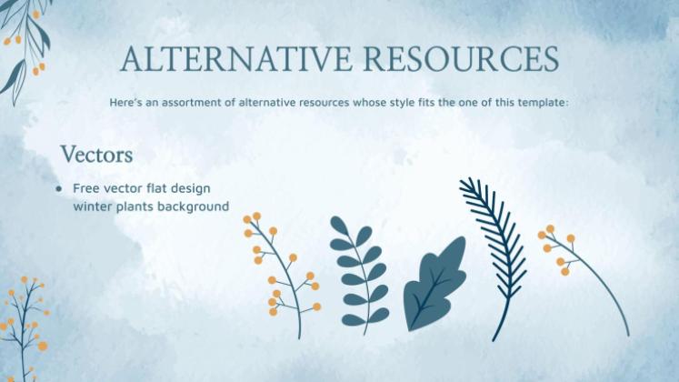 Plantilla de presentación Fondos del país de las maravillas invernal para reuniones