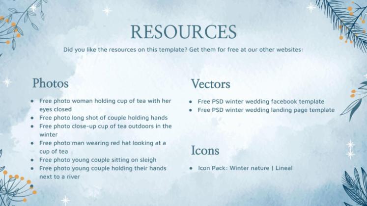 Plantilla de presentación Fondos del país de las maravillas invernal para reuniones