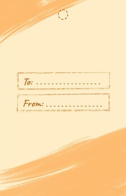 Plantilla de presentación Etiqueta de regalo de Bambi