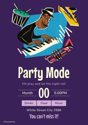 Plantilla de presentación Invitación para fiesta musical de Soul