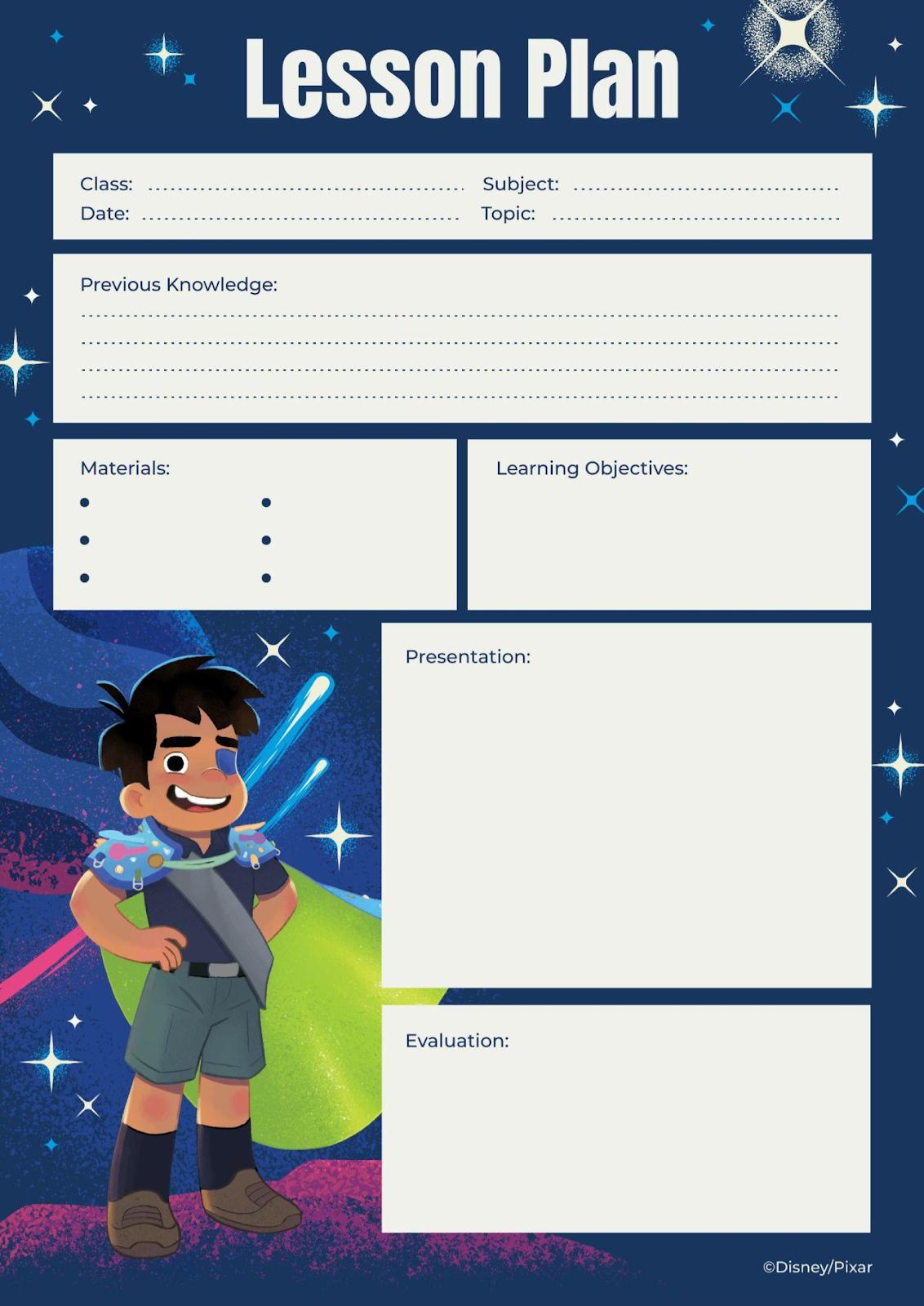 Elio Lesson Plan presentation template 