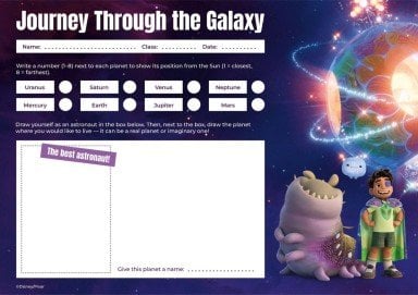 Elio Space Worksheet presentation template 